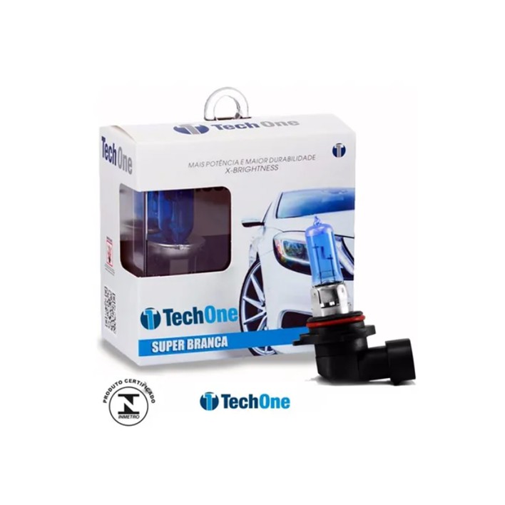 Par Lâmpada H11 Super Branca 8500k Tip Xenon 12v 55w Techone
