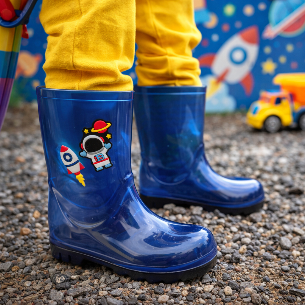 Bota Infantil Menino Galocha Impermeável Masculina