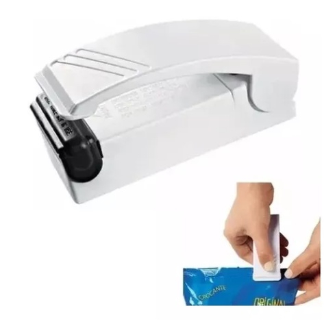 Máquina De Seladora Portátil Mini selador Plástico Embalagens Lacra E Fecha Para Casa Em Cozinha Com Multiuso Alimentos