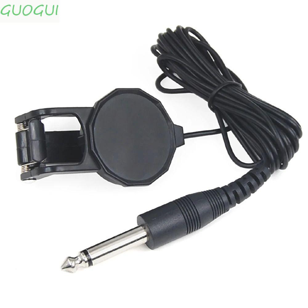 Captador De Guitarra GUOGUI , Transdutor Piezo Clip-on Pré-Amplificador , De Afinador Com Cabo De 2.5 M