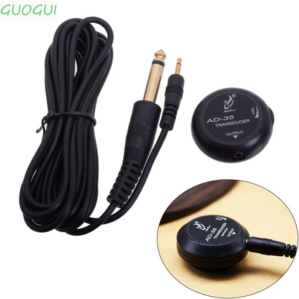 Captador De Guitarra GUOGUI , Amplificador Piezo De 3 Metros De Cabo Mini Som , AD-35