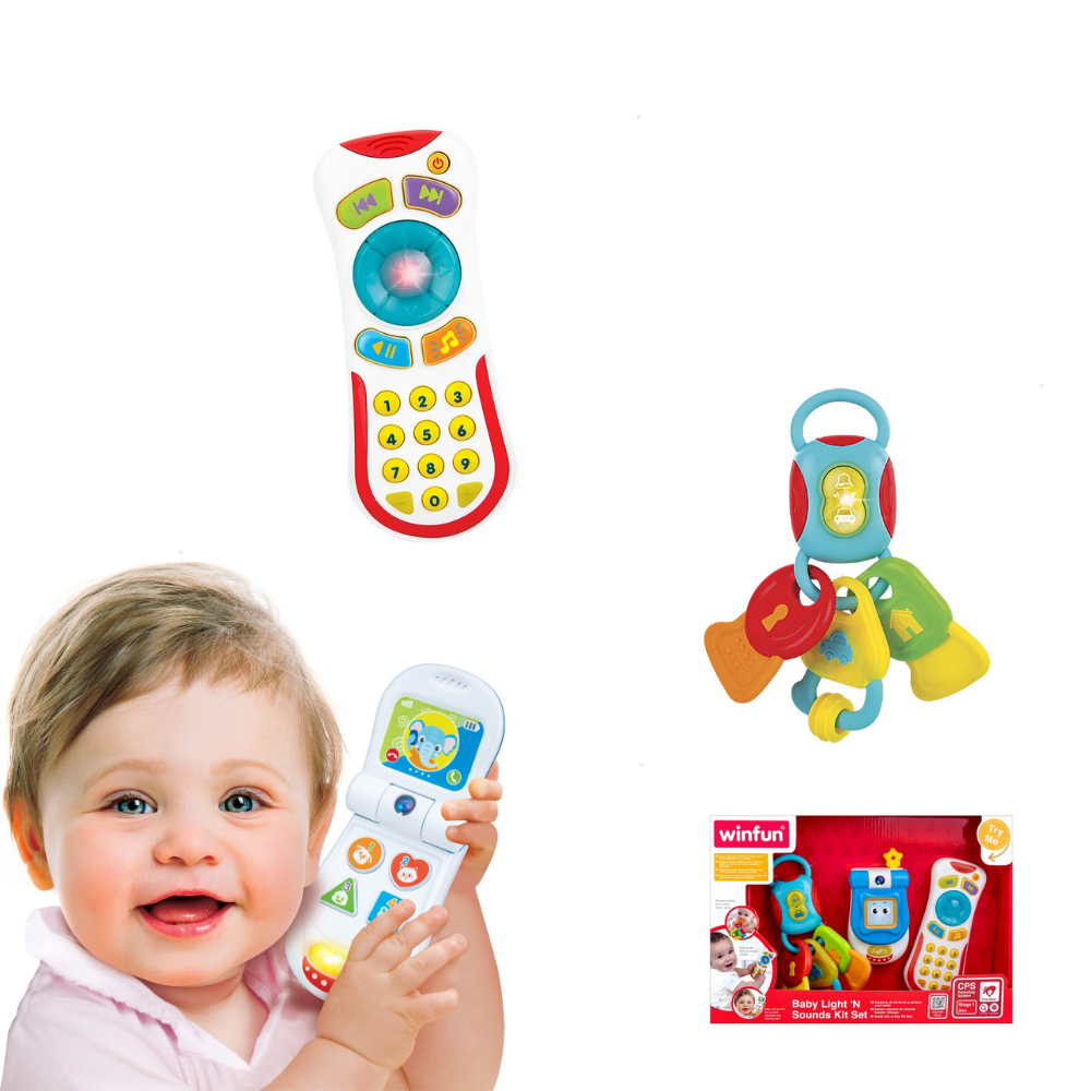 Brinquedo Chave De Carro Para Bebê Com Luzes  Música Presente Educacional De Aprendizagem Precoce