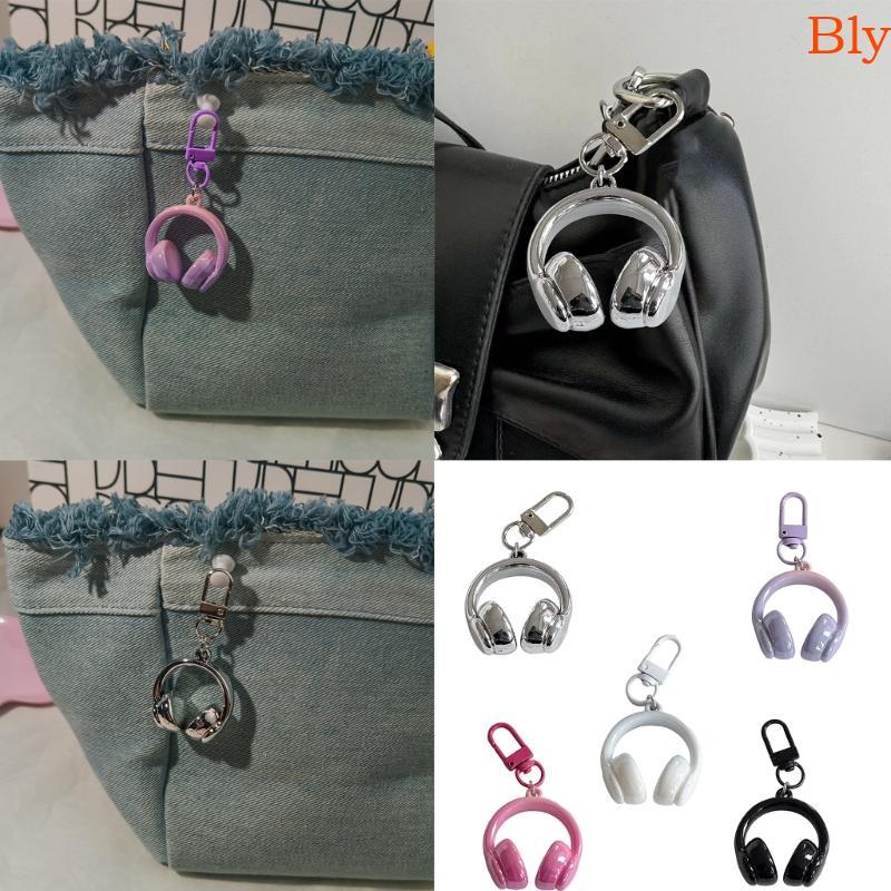 Bly Criativo Amante Da Música Chave Acessório Fone Ouvido Forma Design Compacto Chaveiro Para Presentes E Tra