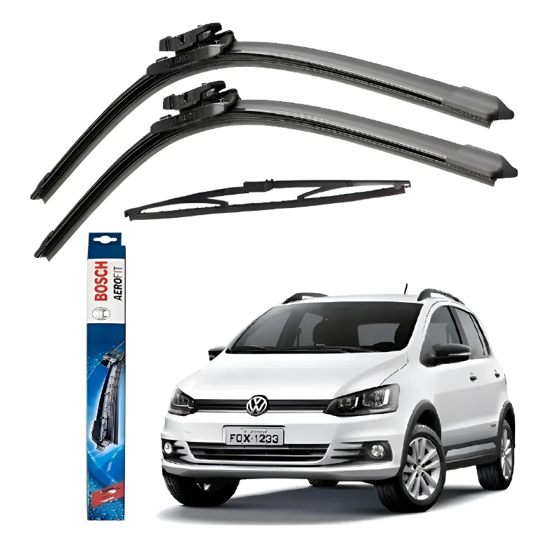 Palheta Limpador Parabrisa Fox 2012 2013 2014 2015 Até 2018 Preto