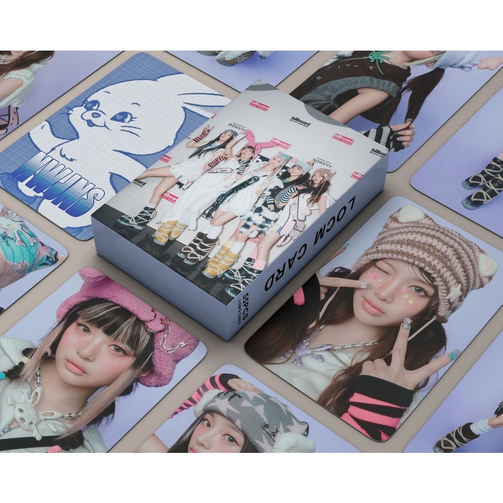 55 peças/caixa NJ Photocards Album Billboard BBMAS Lomo Cards GET UP BUNNIES CAMP CLUB MINJI HANNI DANIELLE HAERIN HYEIN