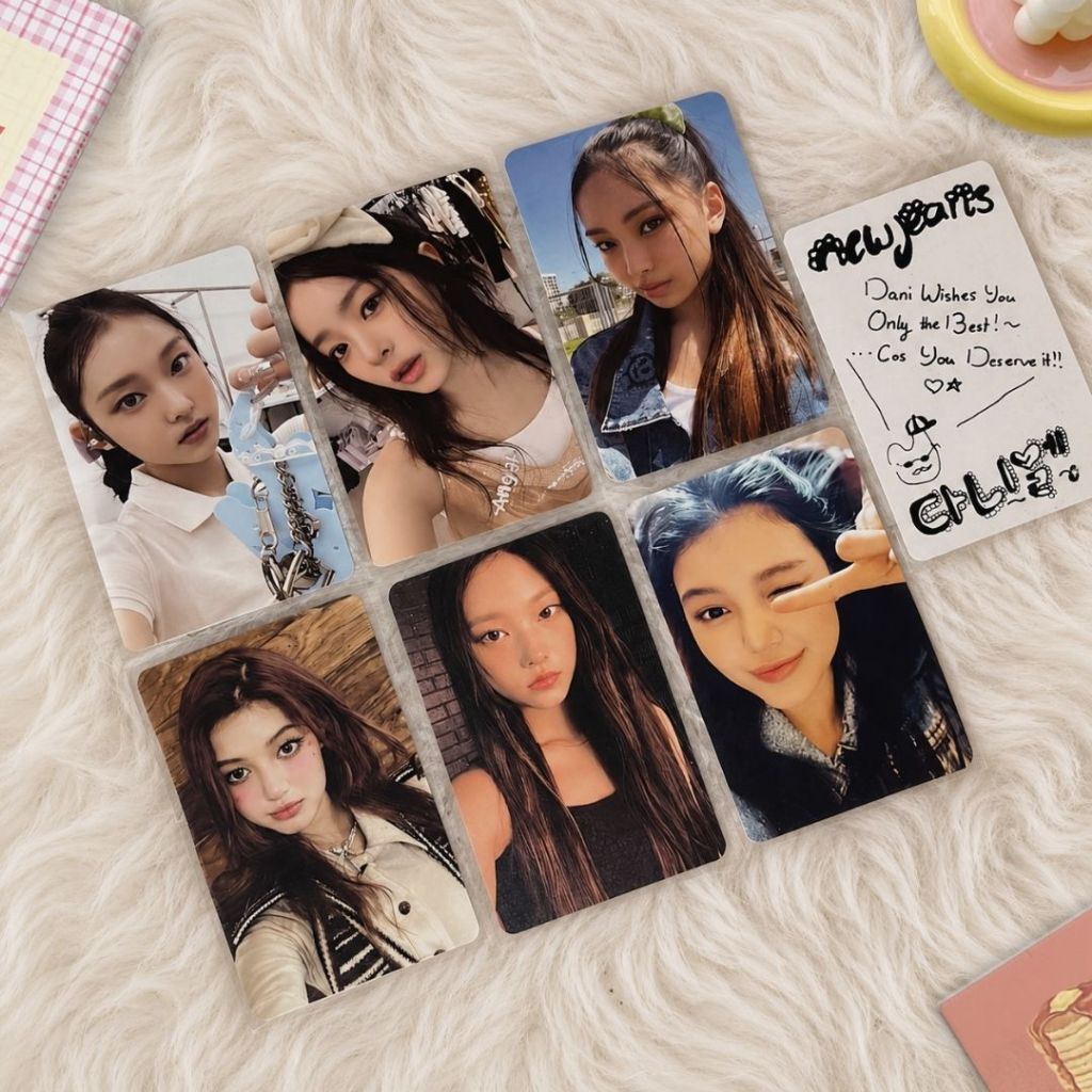 NEWJEANS photocards oficiais / haerin danielle hyein hanni minji