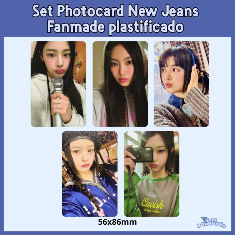 Kit 5 Photocards Newjeans Danielle - Minji - Haerin - Hyein - Hanni