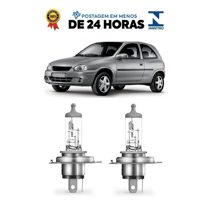 Par Lampada Farol Corsa Wind 1996 1997 1998 1999 2000 H4