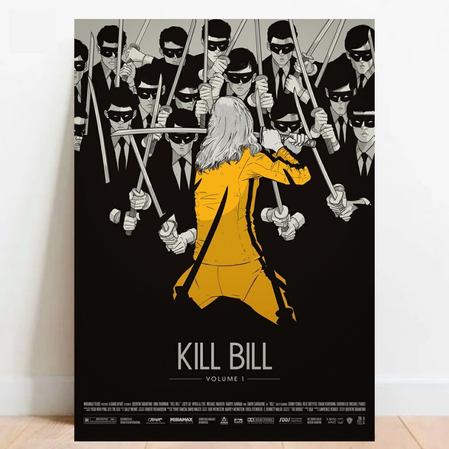 Quadro Placa Decorativa Kill Bill quentin Tarantino filme 04
