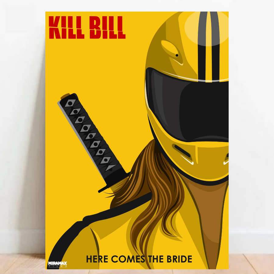 Quadro Placa Decorativa Kill Bill quentin Tarantino filme 05