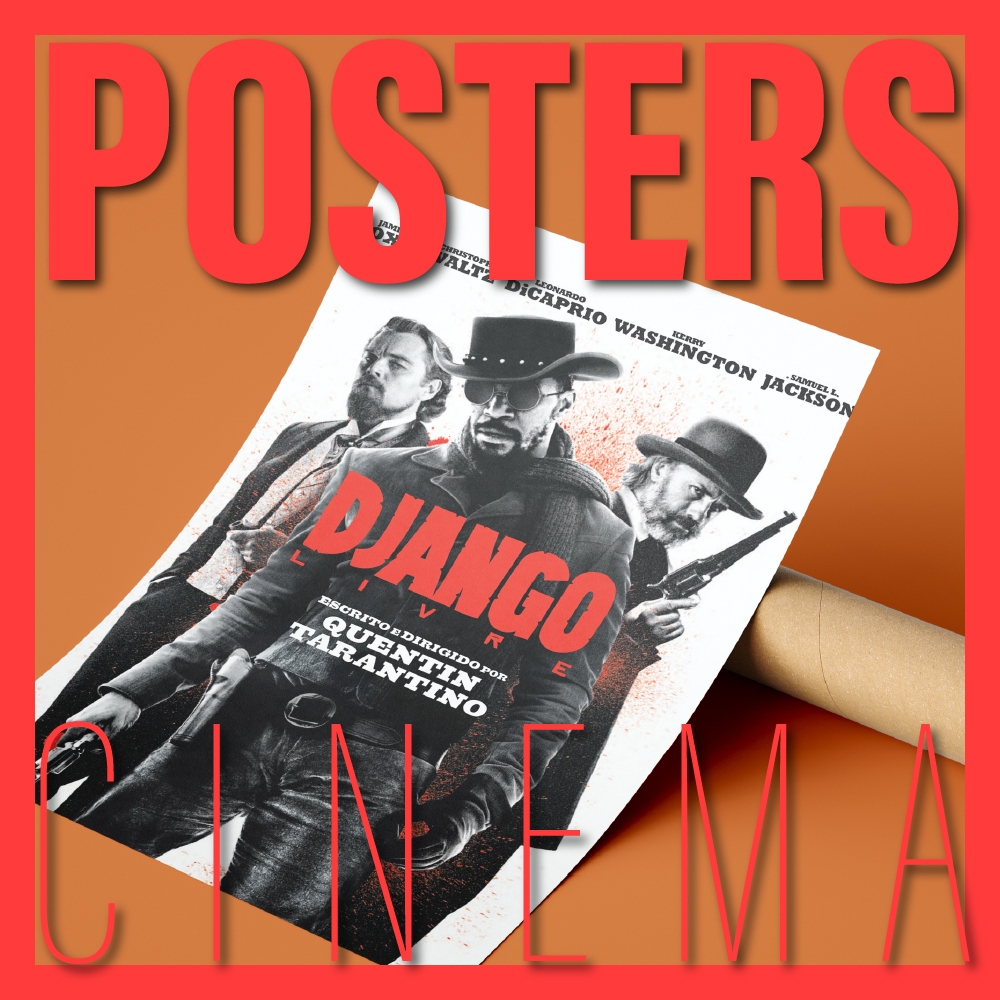 Cartaz Filmes Tarantino Coleção Completa | Poster Grande 70x46,5cm Alta Qualidade