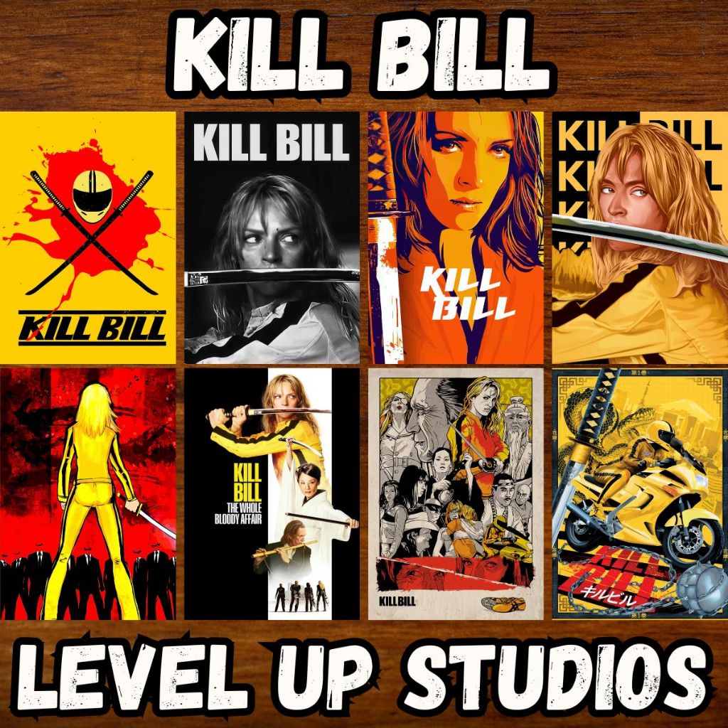kill bill - Placas Quadros Decorativos Posters Tarantino Ação Samurai The Bride Filme