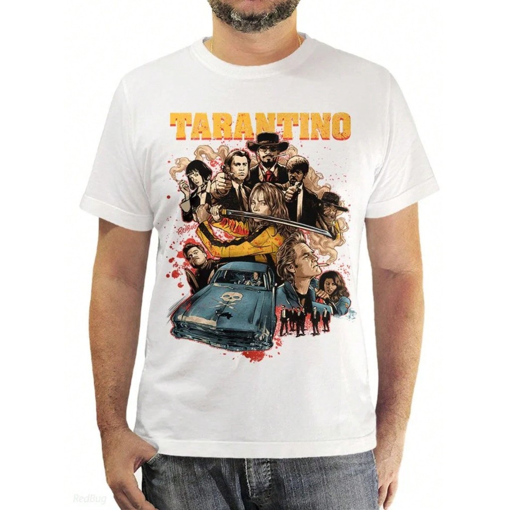 Camiseta Tarantino Série Filme Blusa Camisa Unissex 100% Algodão Lançamento Envio Varias Cores!! PLUS SIZE