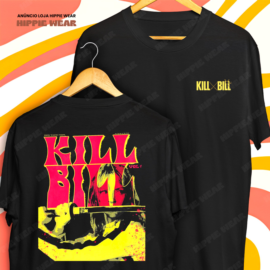 Camiseta Kill Bill Filme Quentin Tarantino Uma Thurman Blusa Camisa 100% Algodão