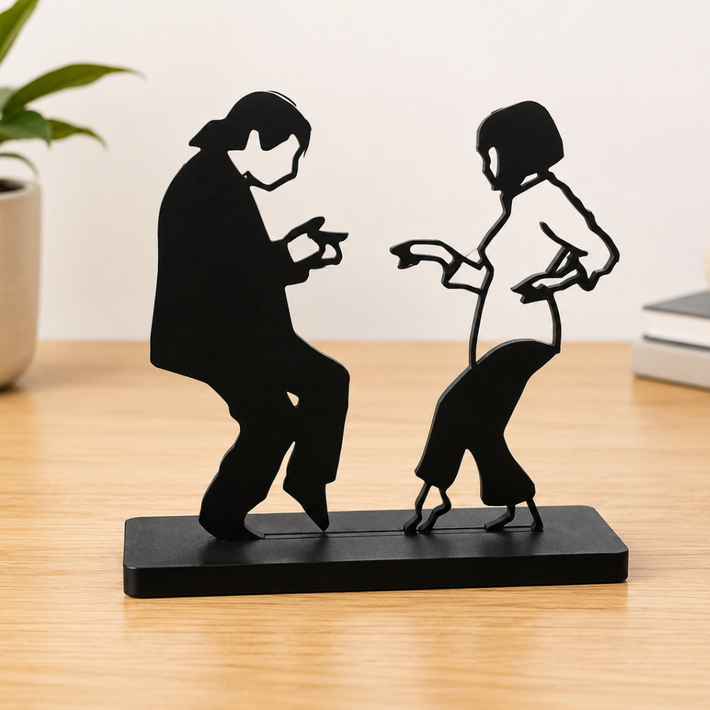 Pulp Fiction - Decoração de mesa - Suporte decorativo - 3D - Tarantino - Setup - Filme