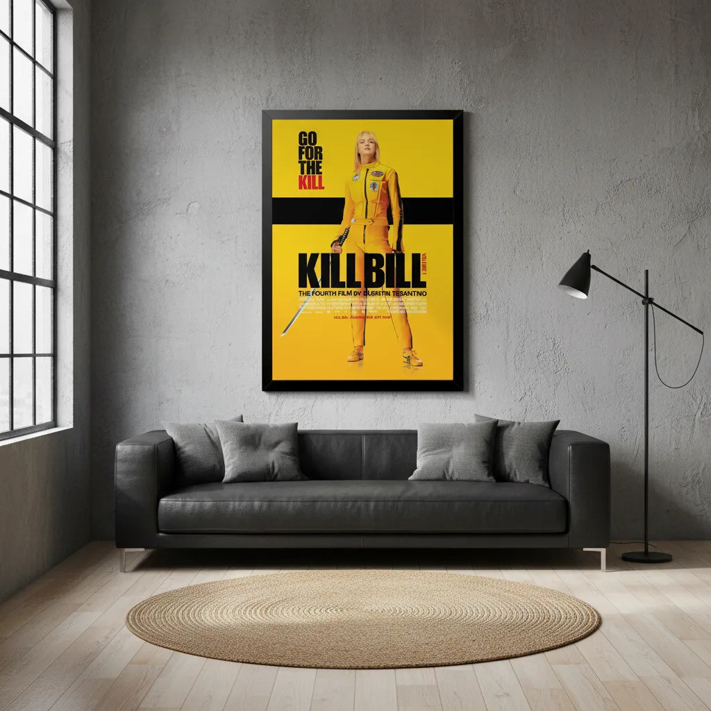 Quadro  Moldurado 30x40 Filme Kill Bill De Tarantino