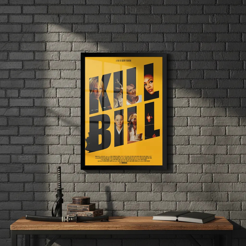 Quadro Arte Sanguinario Filme Kill Bill De Tarantino 42x30