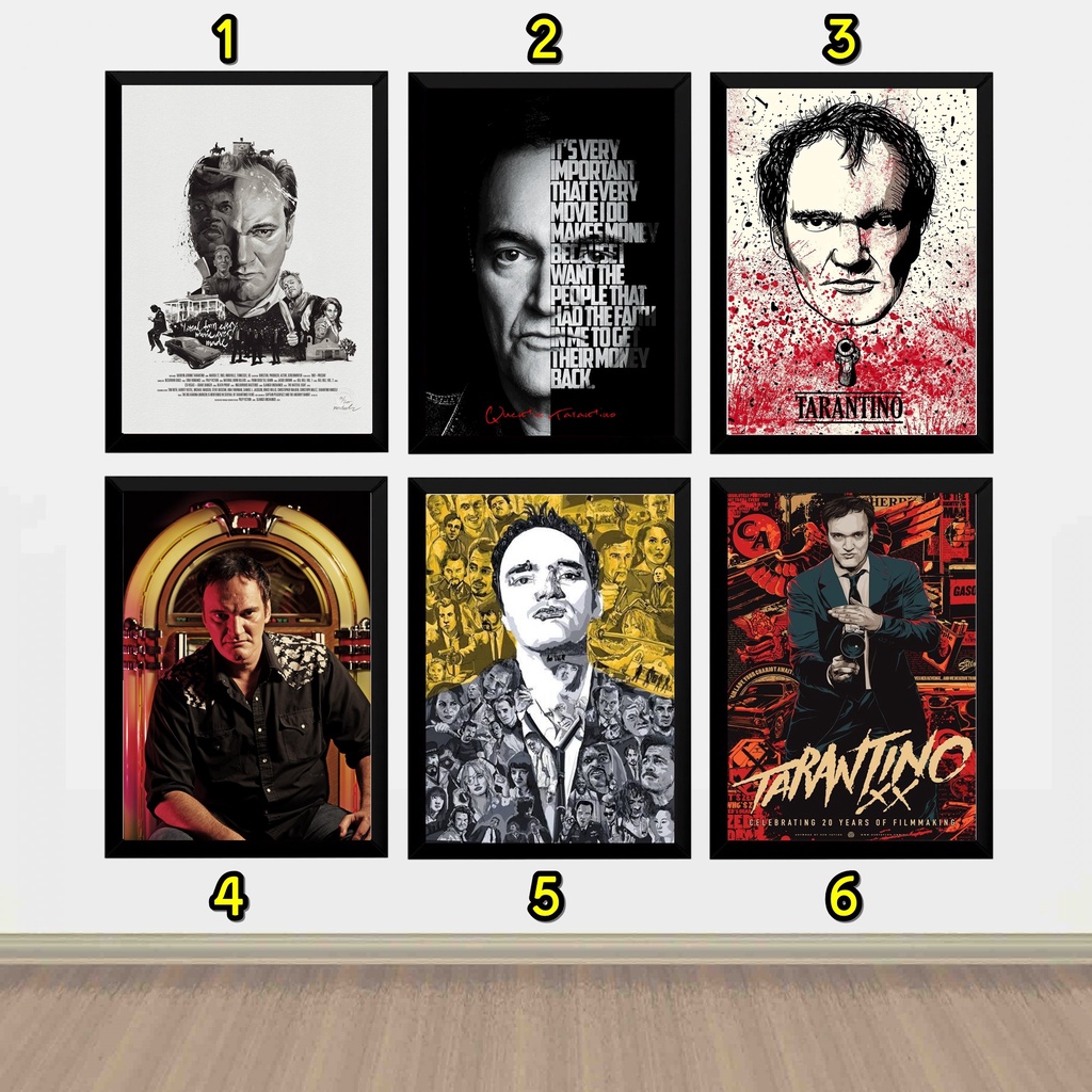 Quadro Quentin Tarantino Cinema Arte Filmes