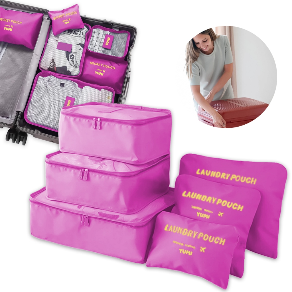 Kit Bolsas De Armazenamento Organizador Para Viagem 6 Pçs