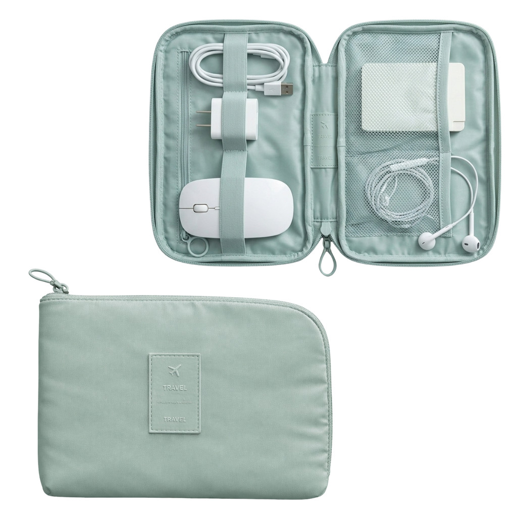 Bolsa De Armazenamento De Cabo De Dados Digital Multifuncional Viagem Necessaire