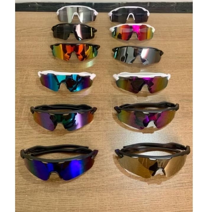 oculos de sol baixa pace ciclista proteção uv400 ciclismo corrida unissex curvado espelhado