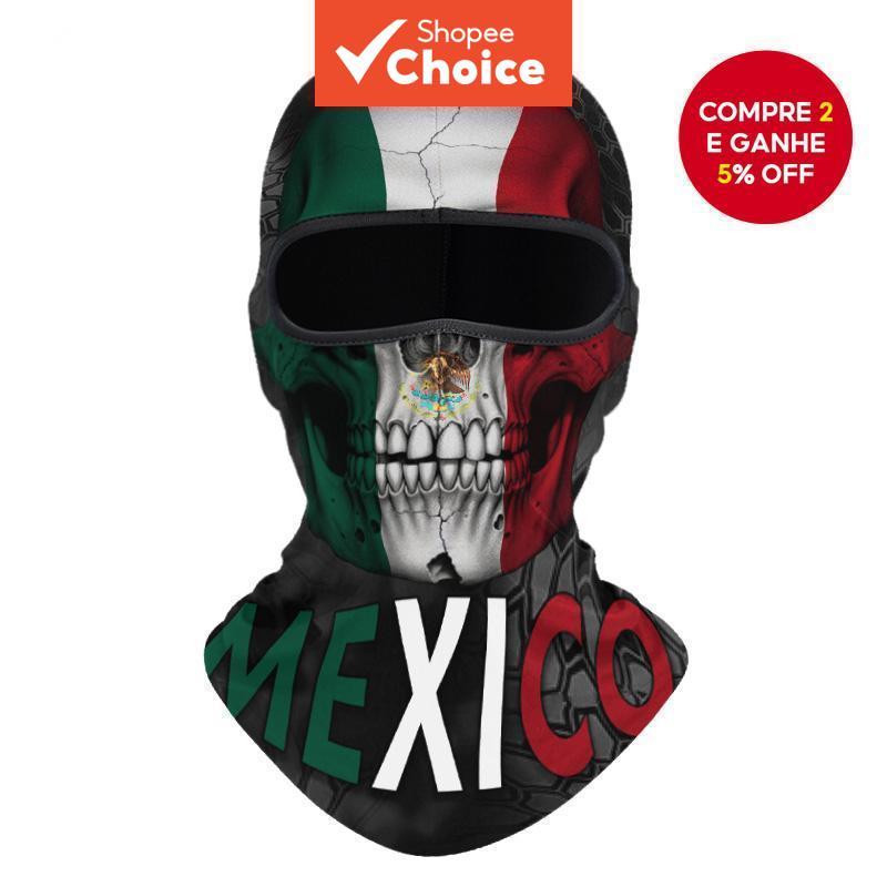 Balaclava de Ciclismo Máscara À Prova de Vento Respirável Design de Crânio Unissex Bonés Esportivos para Todas as