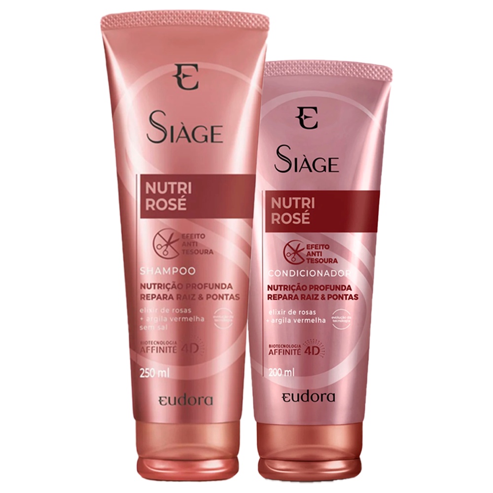 Kit Siàge Nutri Rosé Shampoo + Condicionador Eudora