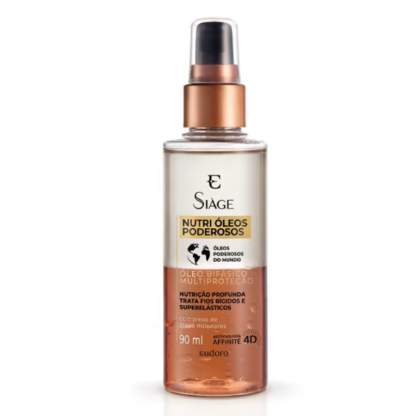 Óleo Bifásico Capilar Siàge Nutri Óleos Poderosos 90ml - EUDORA SIAGE