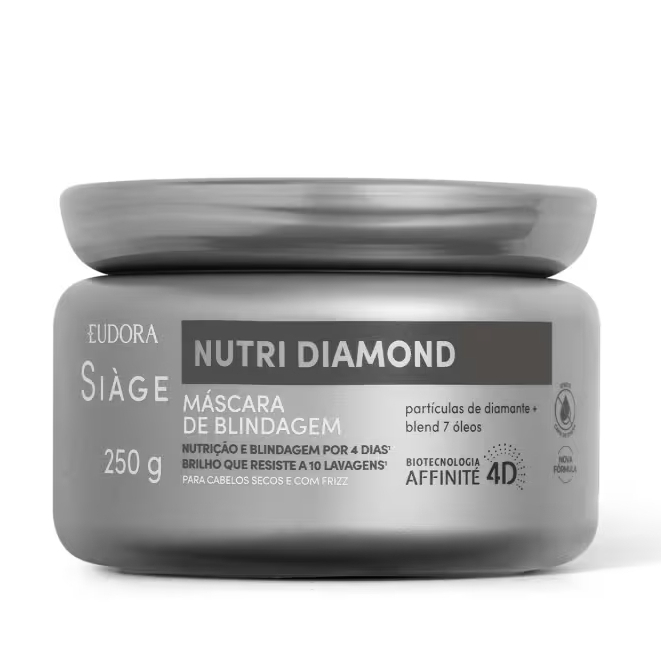 Máscara De Blindagem Eudora Siage Nutri Diamond 250G