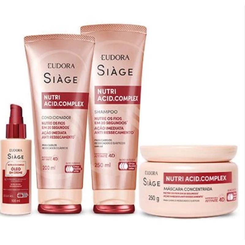 Eudora Siage Nutri Acid Complex Kit Completo Lançamento