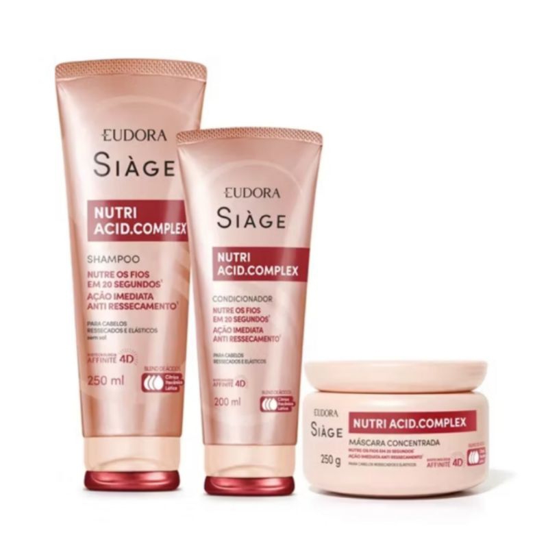 NUTRI ACID COMPLEX  SHAMPOO CONDICIONADOR EUDORA CABELOS SIAGE