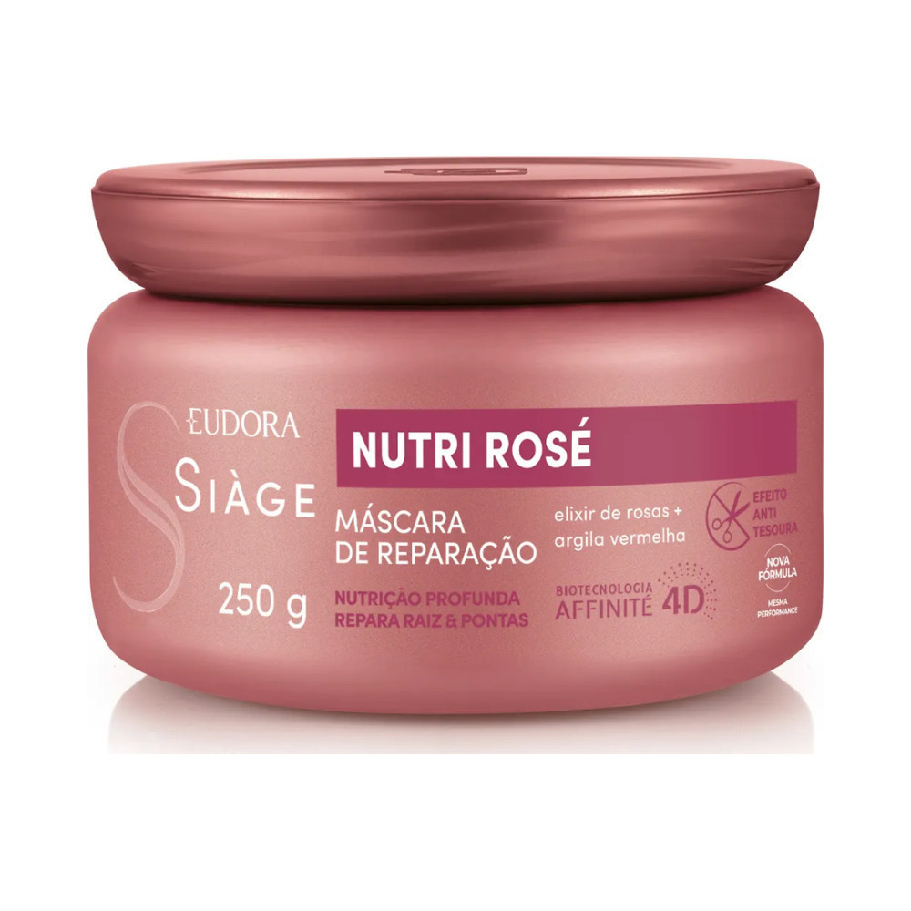 Máscara de Reparação Capilar Contém  250g Nutri Rosé -Siage Eudora