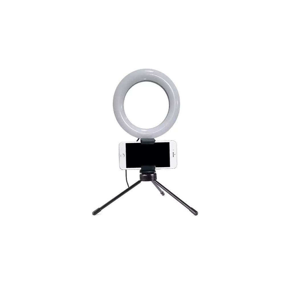 Iluminador Ring Light 6 Polegadas (16cm) com Tripe