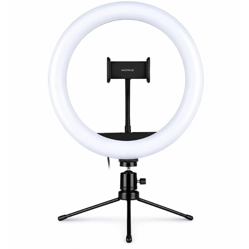 Ring Light De Mesa Iluminador De Led Tripé 6 Polegadas 16cm