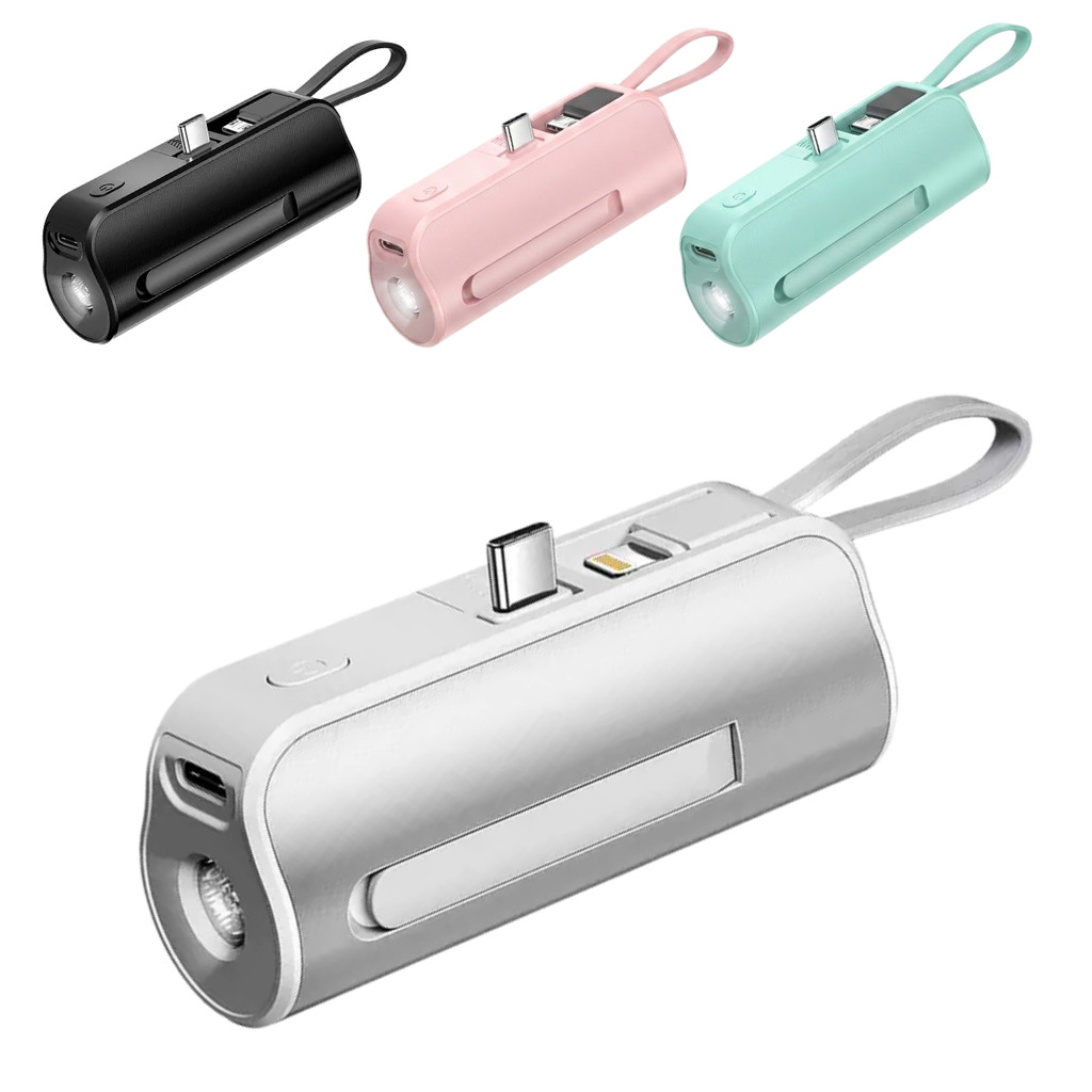 Carregador Portátil Power Bank Mini 5000mAh 2 em 1 Kapbom