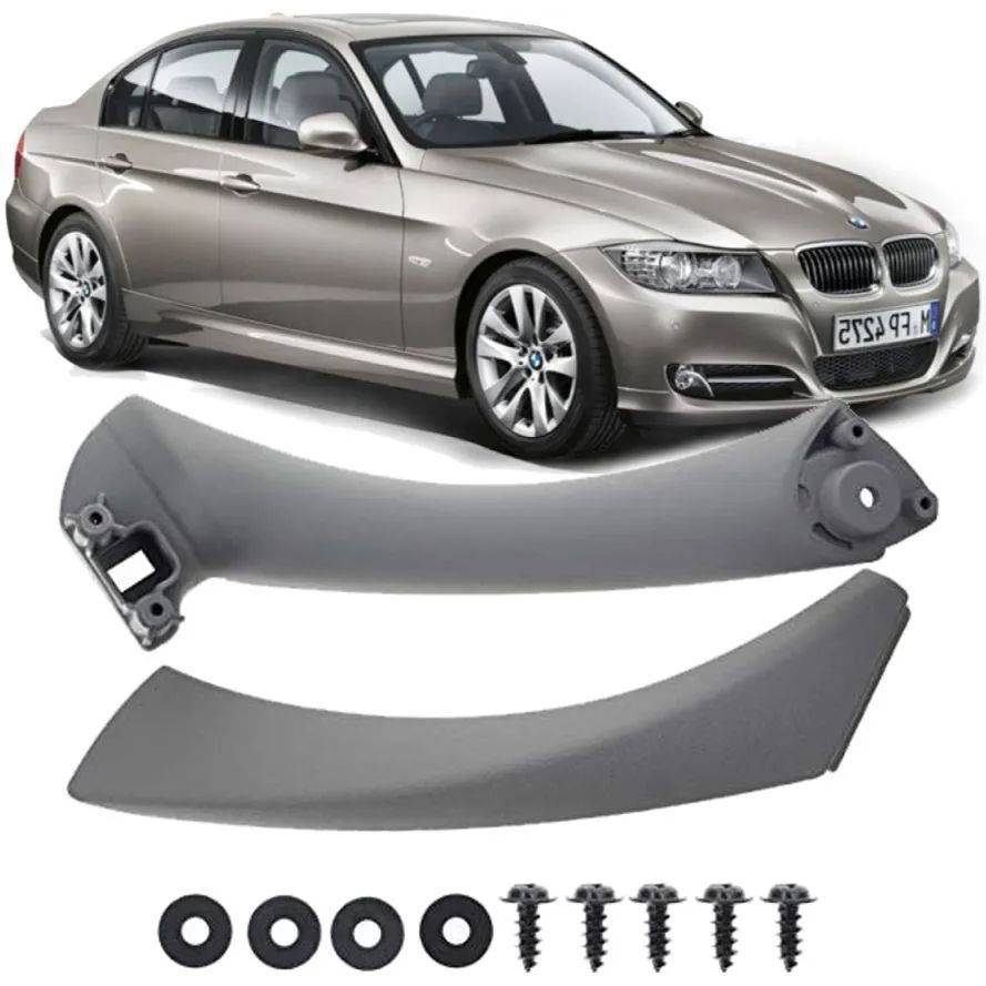 Puxador Porta Esquerda Bmw 320i 325i 330i 328i 335i E90 E91 De 2005 À 2012 - Cinza Platina