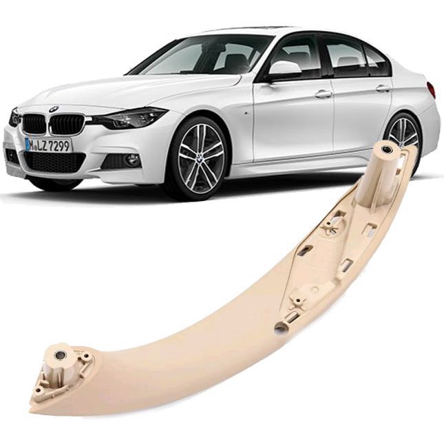 Puxador Porta Dianteira Esquerda Bmw 320i 325i 330i 328i 335i F30 de 2013 À 2019 - Bege Caramelo
