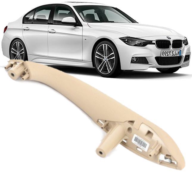 Puxador Porta Traseira Direita Bmw 320i 325i 330i 328i 335i F30 De 2013 À 2019 - Bege Caramelo