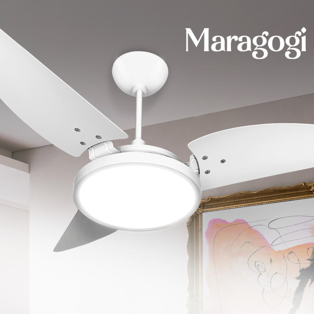 Ventilador de Teto Maragogi Plafon Led 24W 6500K 127V Ventex
