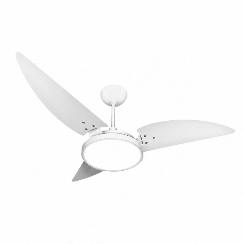Ventilador de Teto Silencioso Maragogi 3 Pás Branco 150W Ventex Turbo Moderno 3 Velocidades Cozinha
