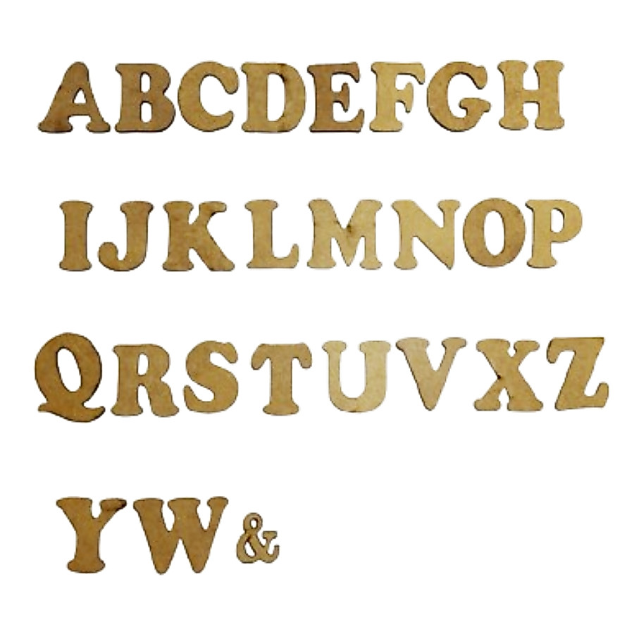Kit 10 Letras iguais Pequena 3cm Fonte Cooper Para Iniciais ou Frases