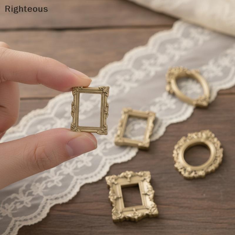 Rightrous Pequena Casa De Bonecas Molduras 5 Pçs Conjunto Acessórios De Decoração Em Miniatura Para DIY Mini Cena Tiro A