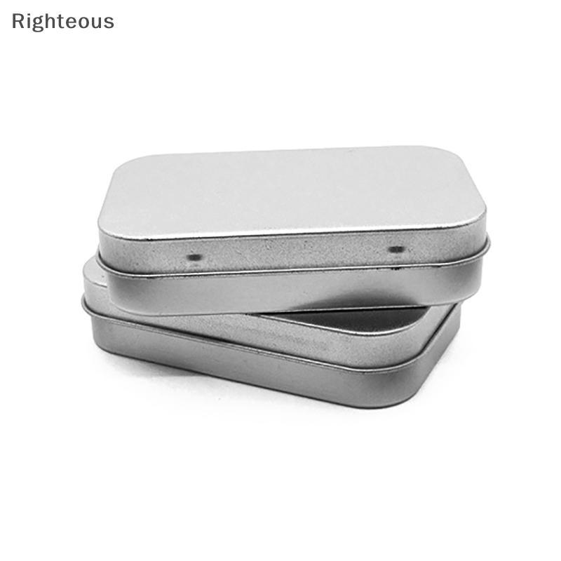 Rightrous Mini Caixa De Metal Banhada A Lata , Capa Deslizante , Armazenamento , Joias De Casamento , Caixas Portáteis ,