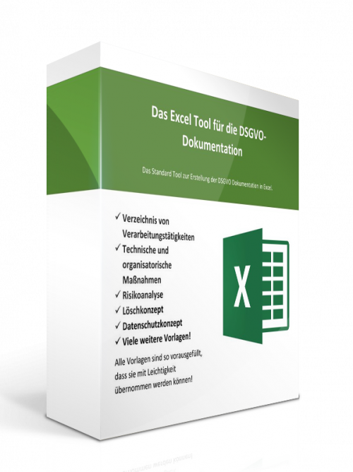 Excel-Vorlage für die DSGVO-Dokumentation