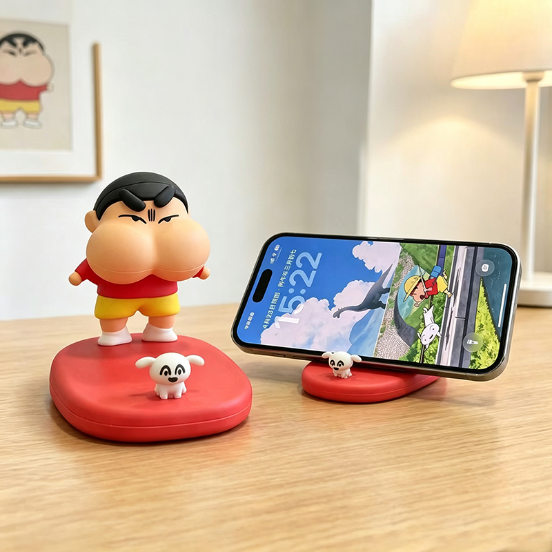 Criativo Crayon Shin-Chan suporte do telefone móvel Desktop bonito dos desenhos animados ornamentos suporte do telefone
