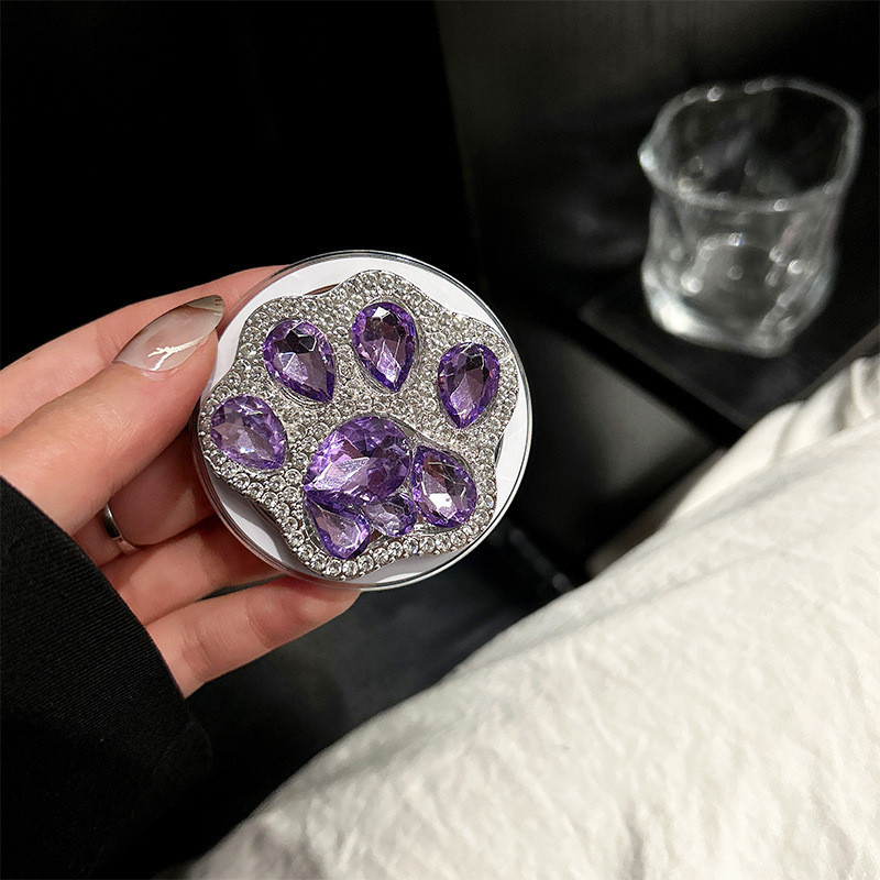 Suporte Magnético Bonito Pata De Gato Coração Adequado Para Segurança Magnética Telefone Móvel Forte Adsorção Desktop Re