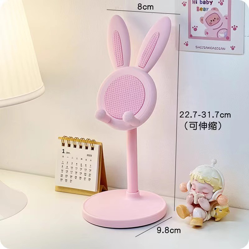 Coelho telefone móvel preguiçoso suporte menina Desktop bonito dos desenhos animados suporte doméstico ajustável elevado