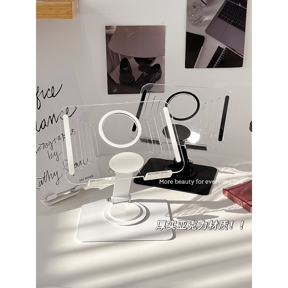 Bonito suporte do telefone móvel Desktop ipad Tablet 2024 novo acrílico transparente dobrável pessoas preguiçosas perseg