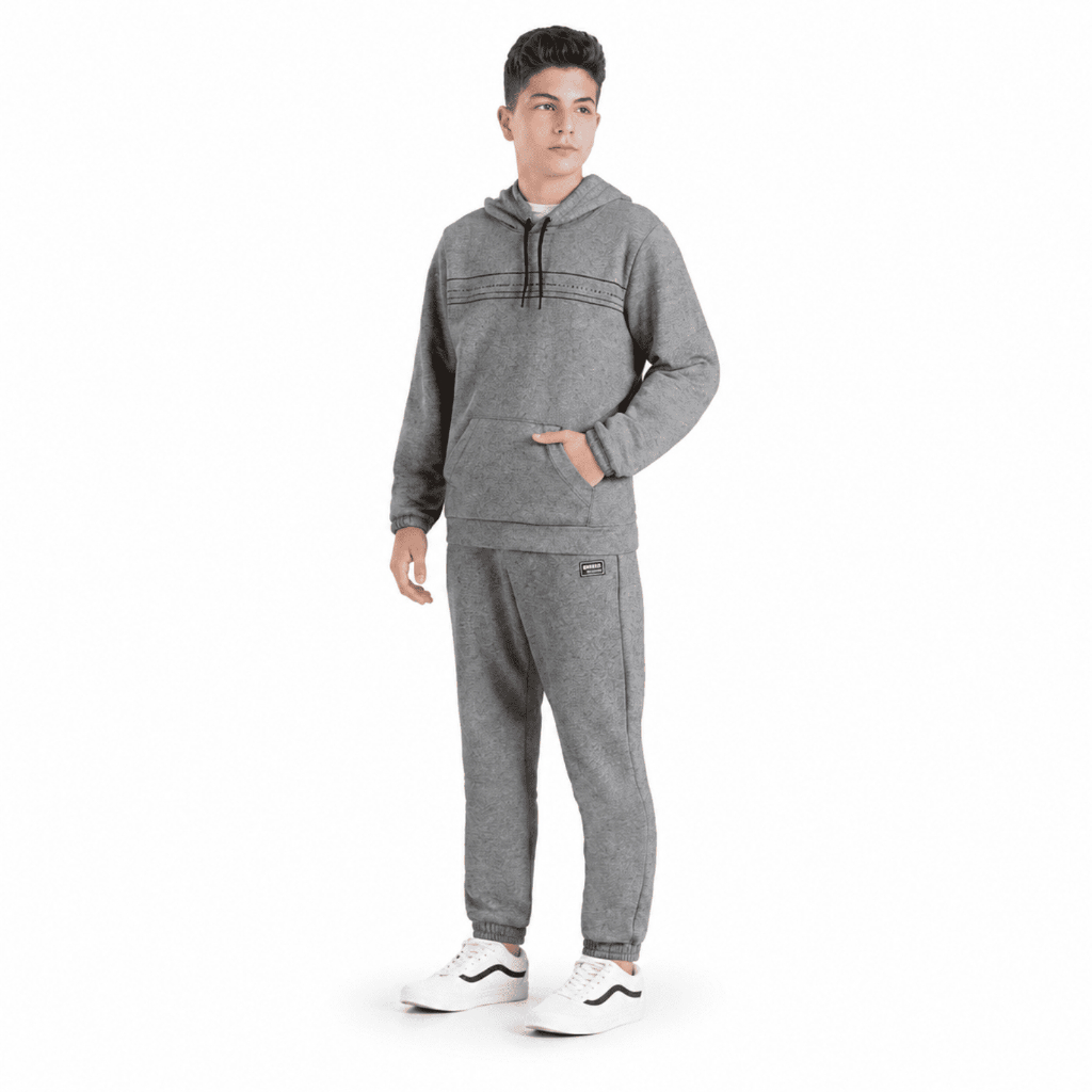 Moletom Masculino Fico Hoodie Casual Inverno Com Capuz Tecido Premium Cinza Mescla Azul Marinho