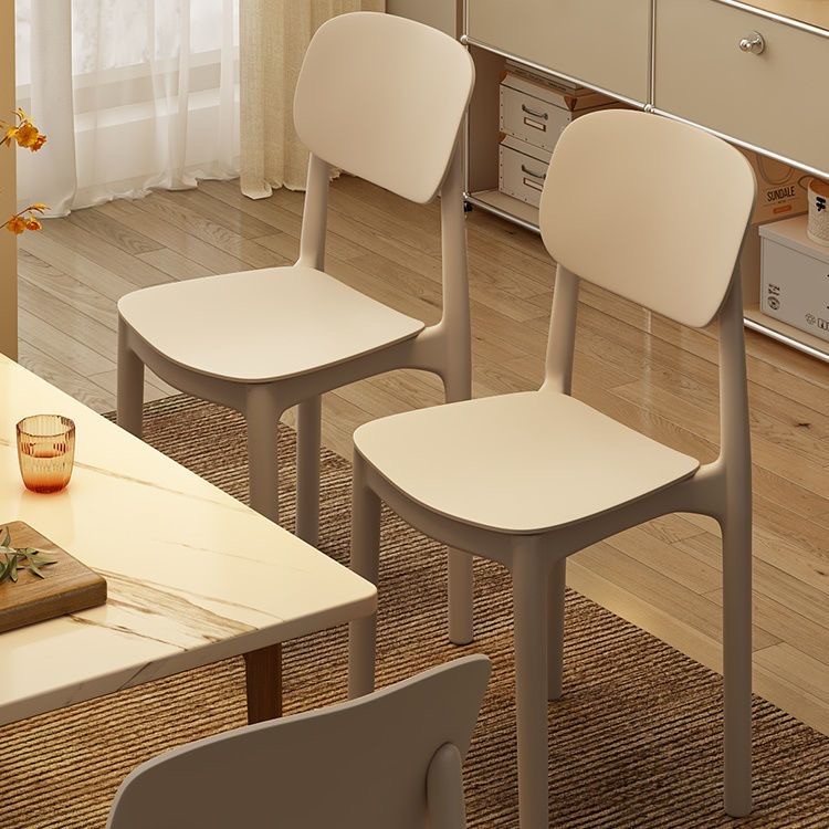 2 Plastic Bistro Chairs, Stackable, for Kitchen, Balcony, Party, Event, Restaurant